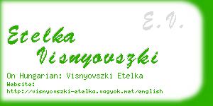 etelka visnyovszki business card